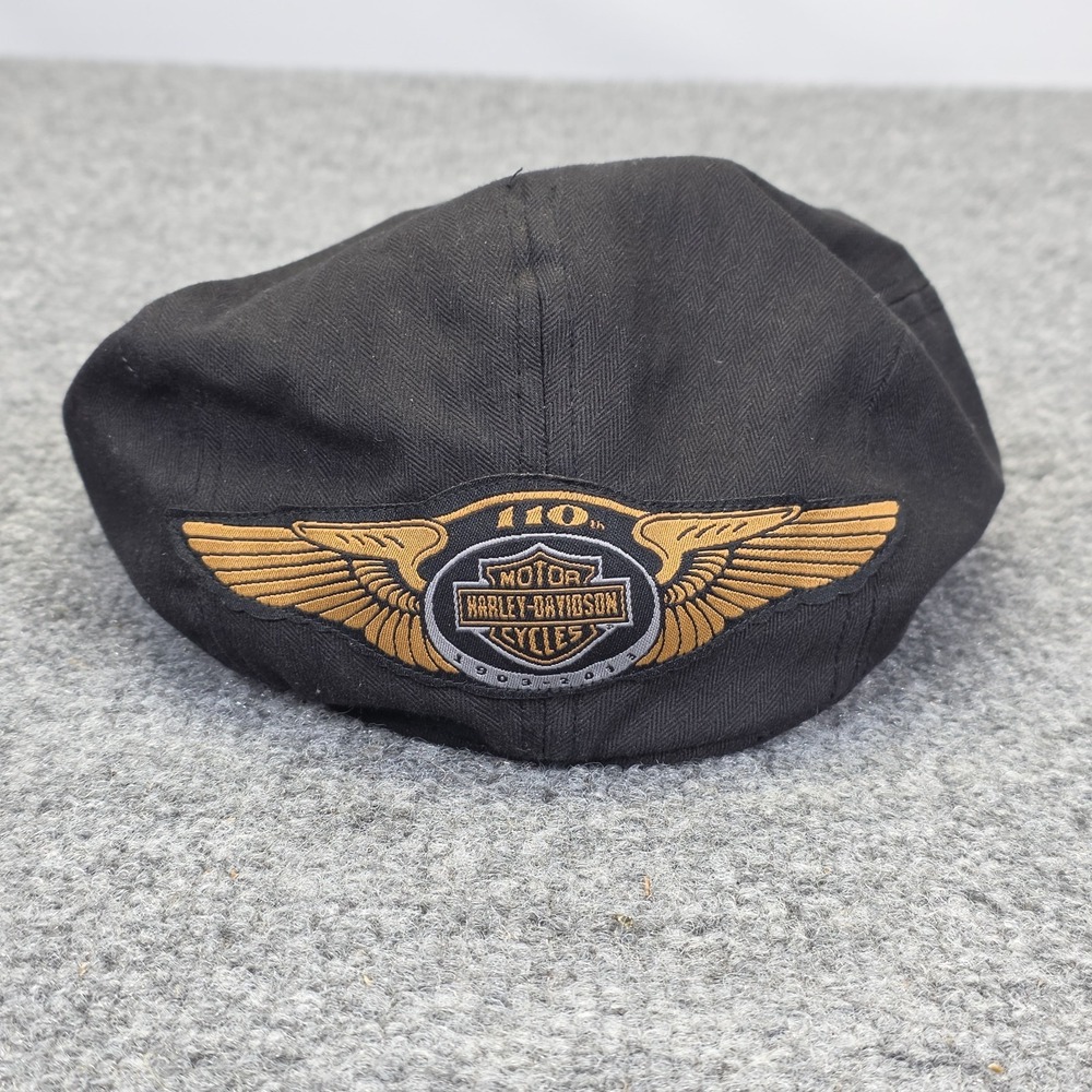 Harley Davidson Newsboy Hat 110th Anniversary 1903-2013 Size Large